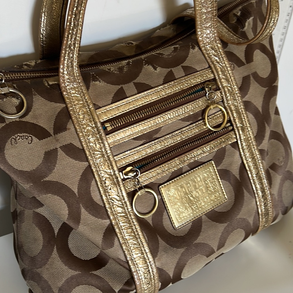 Vintage Coach handbag with iconic Coach logo